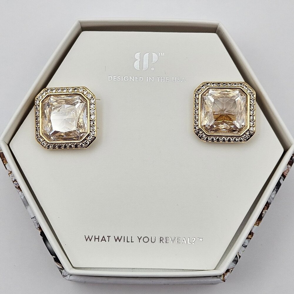 Bomb Party ER21008 "You Mean Everything" Diamond Cubic Zirconia April Earrings